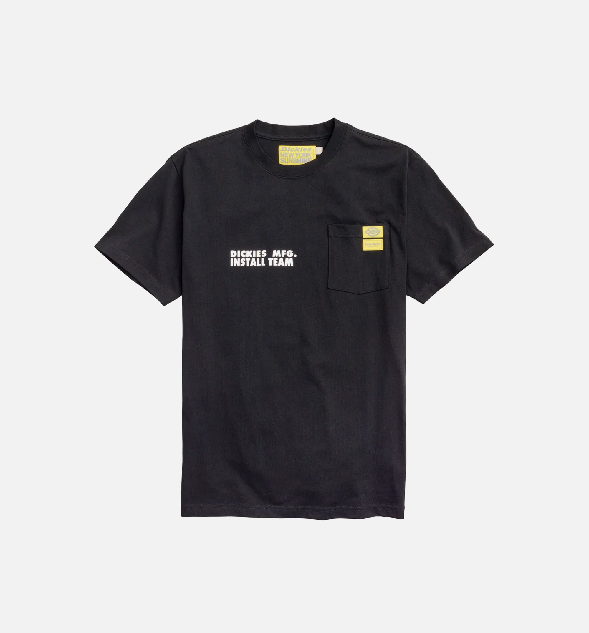 NYS Sun Dyed In Texas Heavyweight Pocket Short Sleeve Tee Mens T-Shirt - Black、mySite、dreamappss