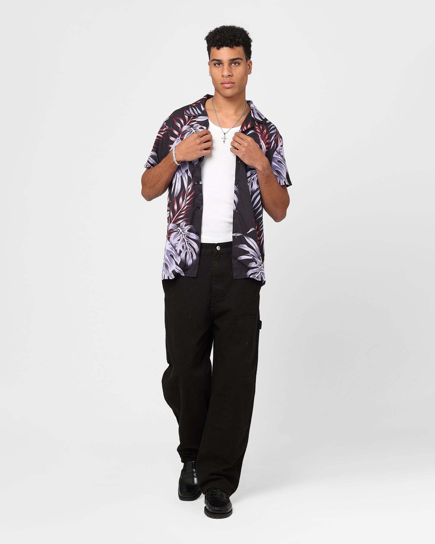 XXIII Horizon Button Up Shirt Purple/Black、mySite、zt4zffjzw