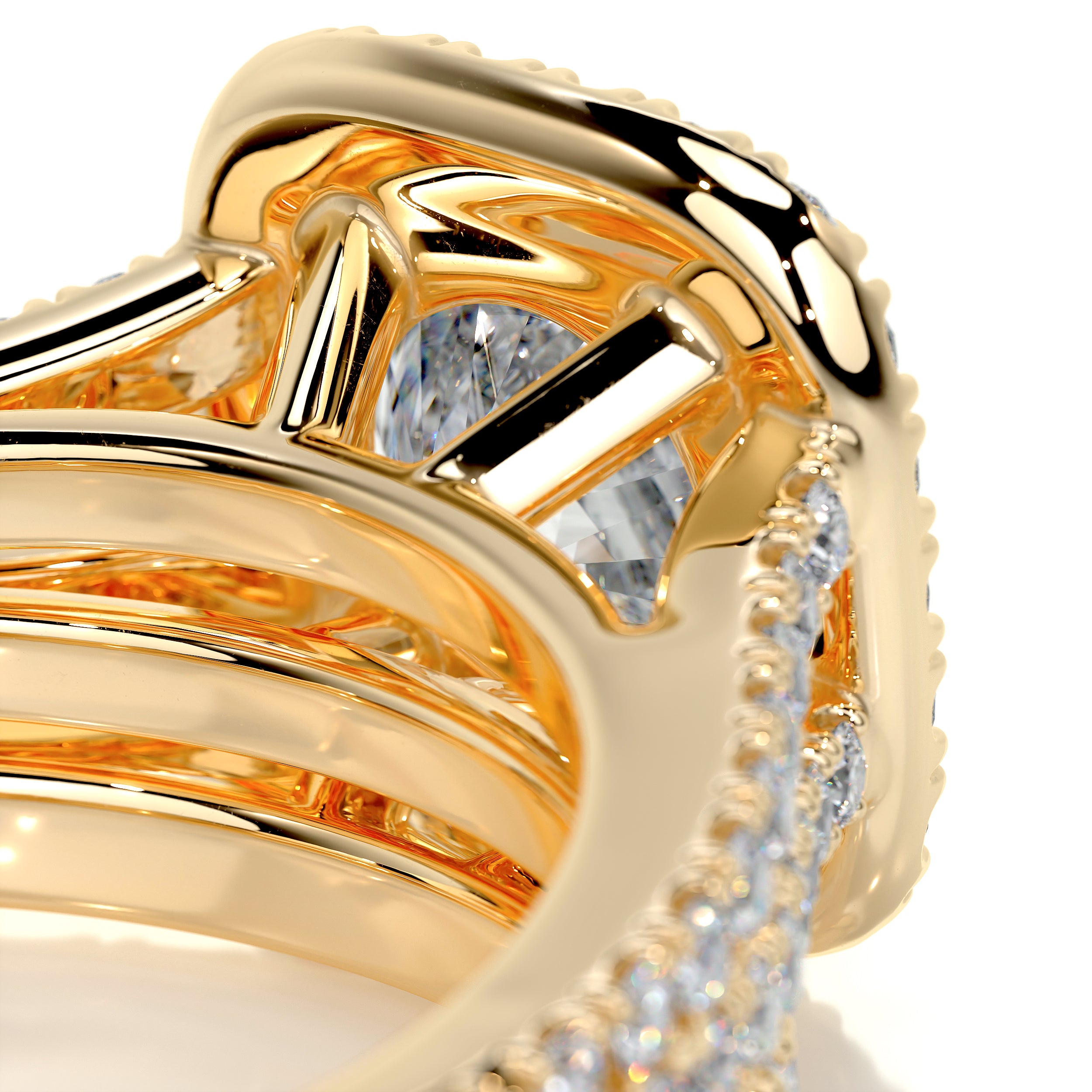 Grace Diamond Bridal Set -18K Yellow Gold、mySite、hinf8tx79