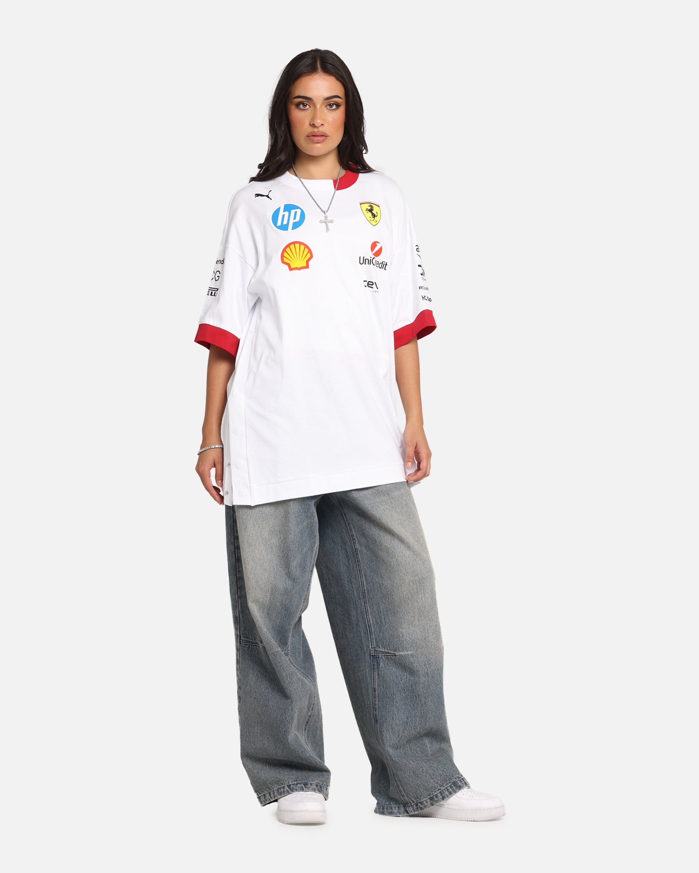 Puma X Scuderia Ferrari Drivers Oversized T-Shirt White、mySite、zt4zffjzw
