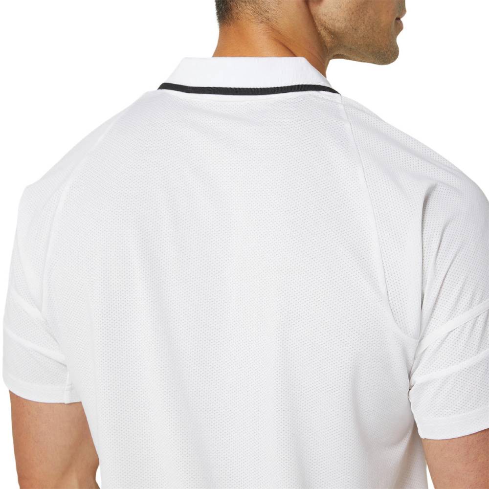 Asics Men's Match Actibreeze Polo Top (Brilliant White)