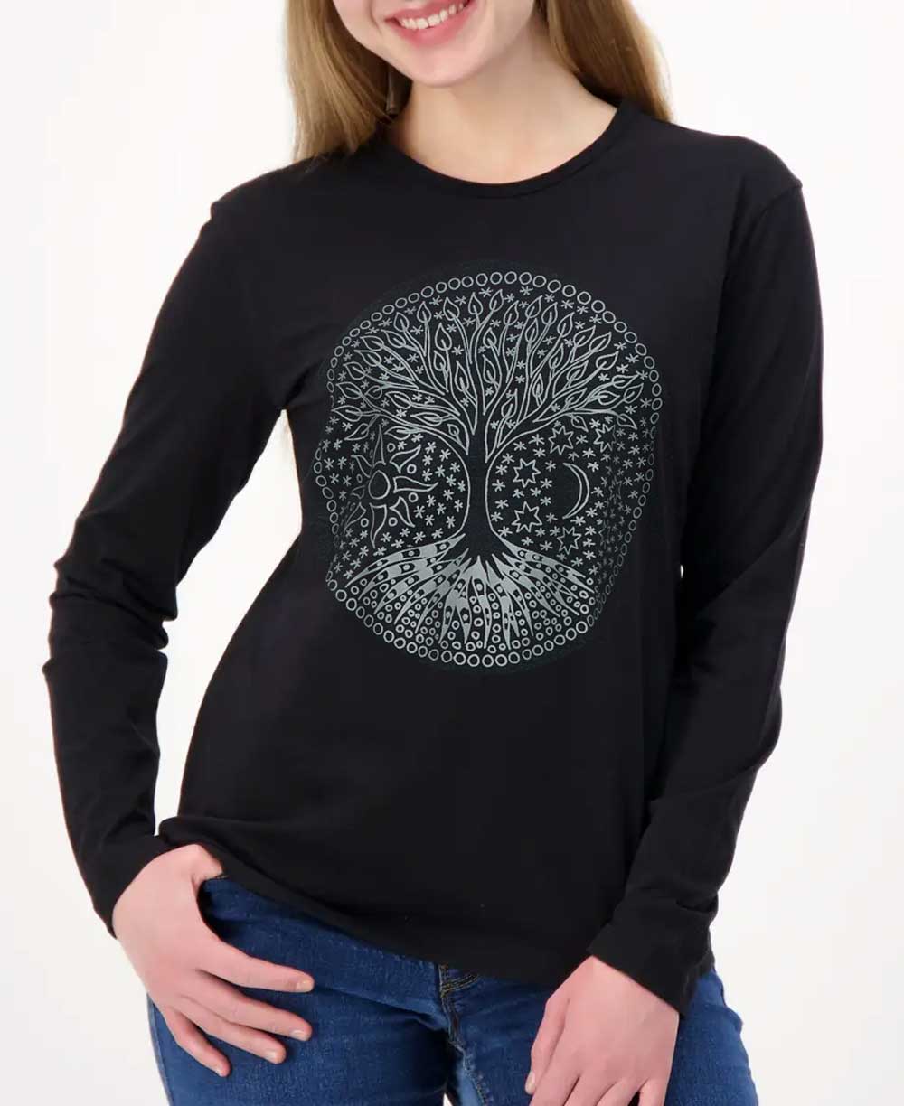 Certified Fairtrade Organic Cotton Tree Of Life Celestial Tee、mySite、topwebapps