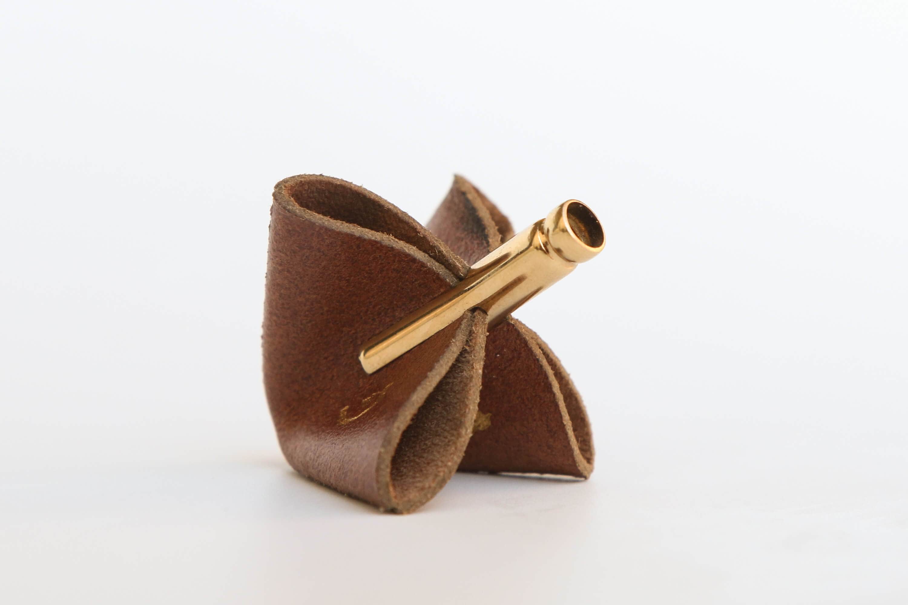Leather and Gold Dreidel by JUDA TLV、mySite、topwebapps