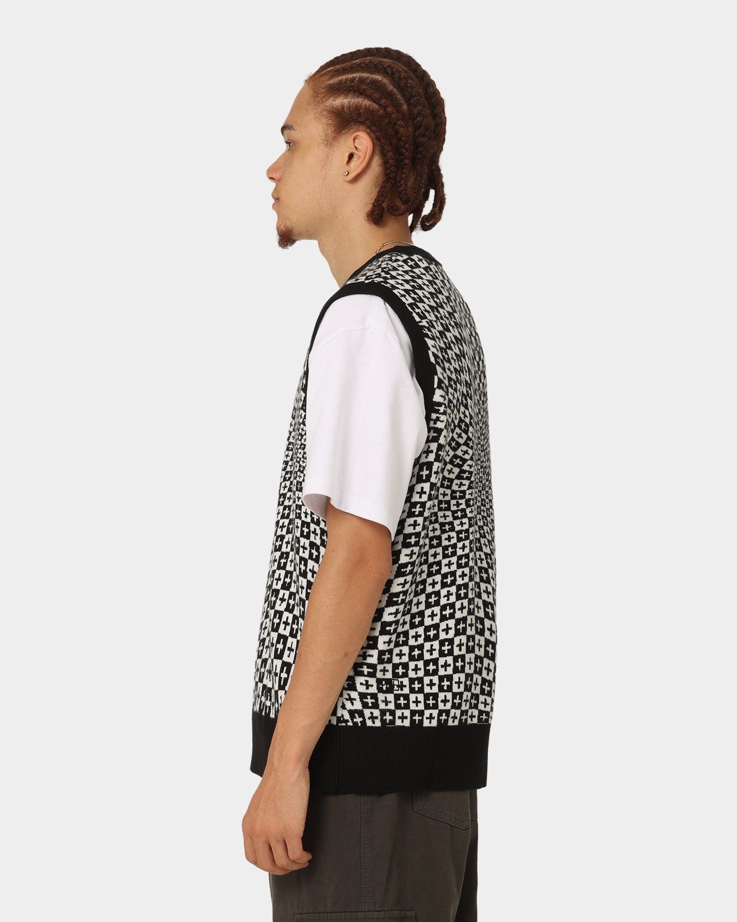 Ksubi Check Out Knit Vest Multi-Coloured、mySite、zt4zffjzw