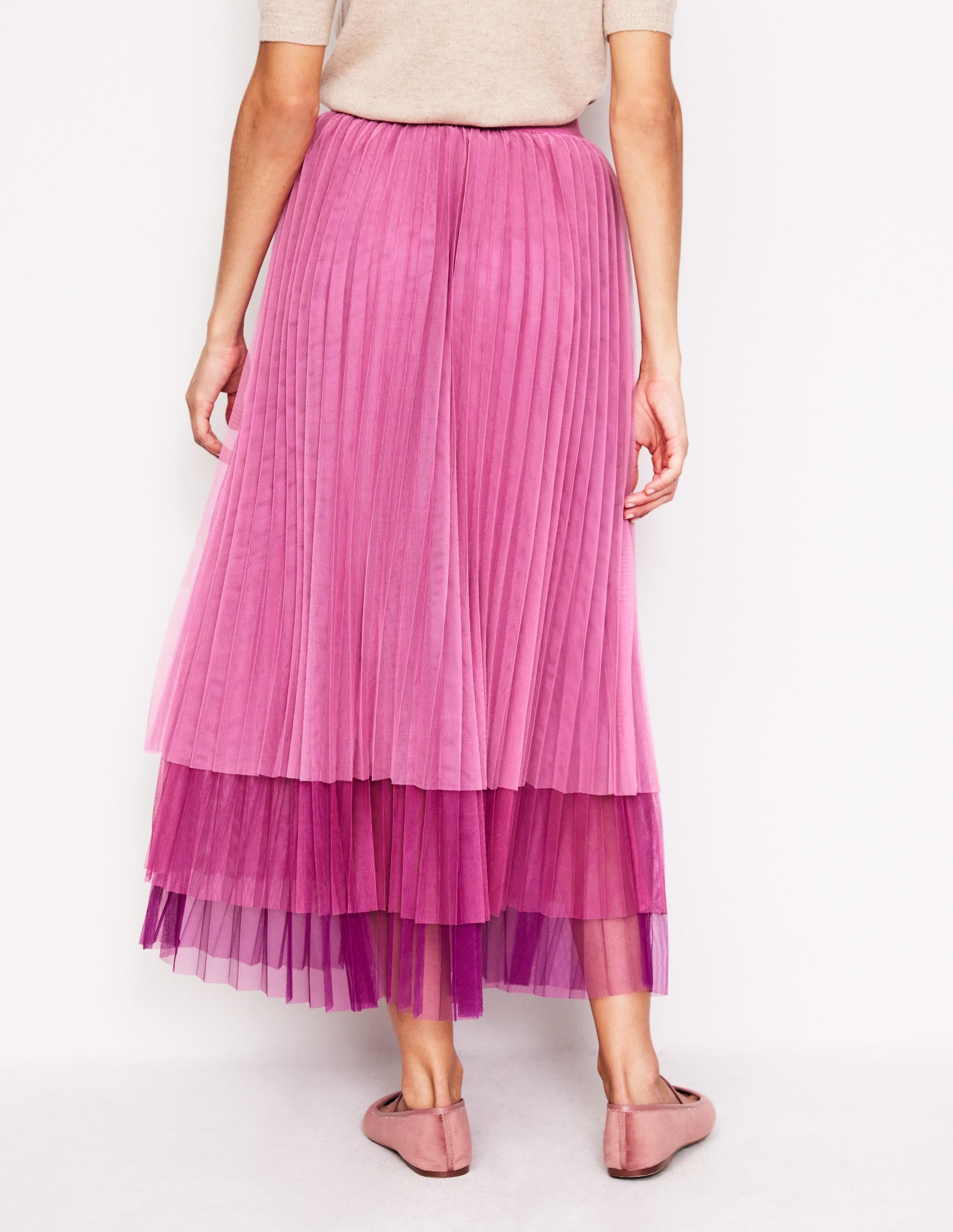  Tulle Tiered Maxi Skirt-Pink、mySite、ashleygrahame