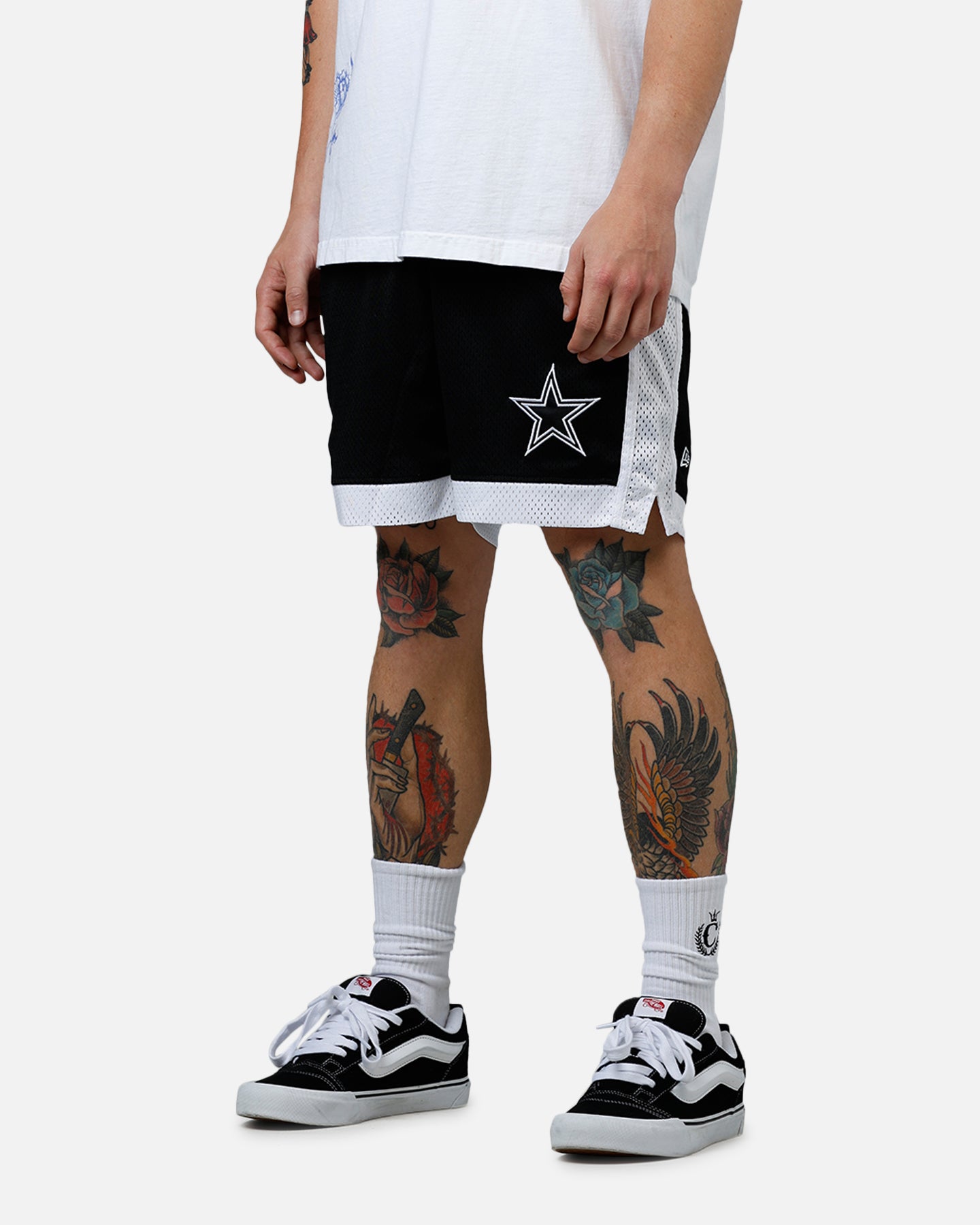 New Era Dallas Cowboys Sport Class Shorts Black/White、mySite、zt4zffjzw