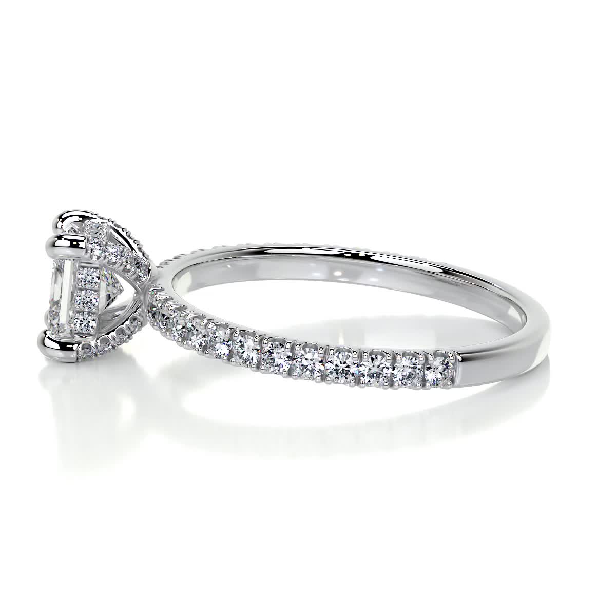 Deborah Moissanite & Diamond Ring -18K White Gold、mySite、hinf8tx79