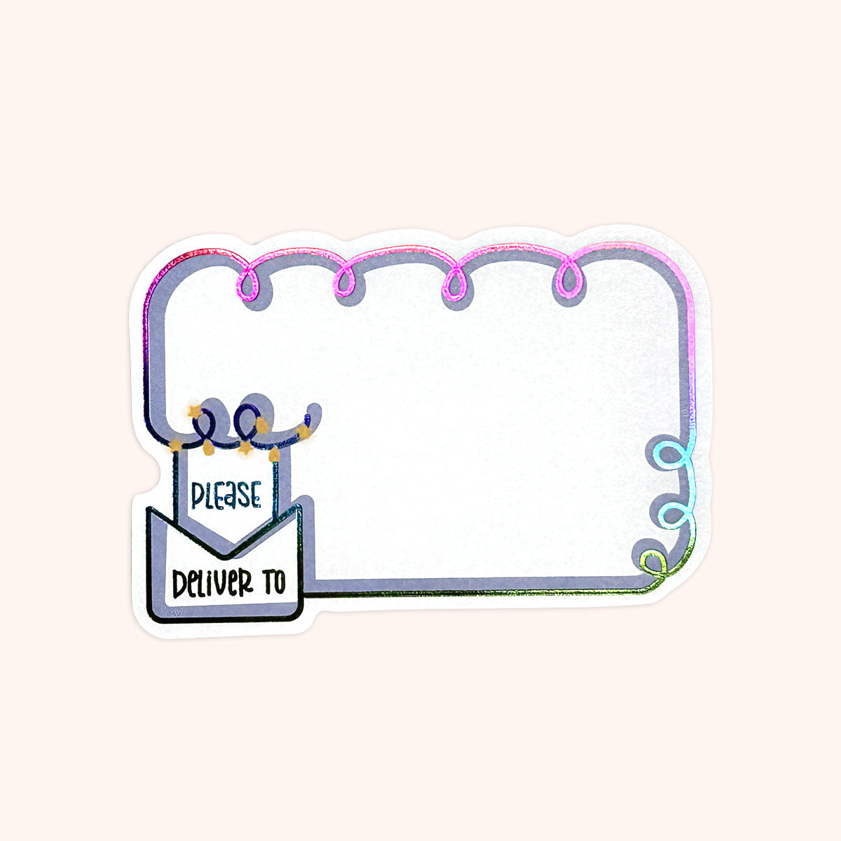  Happy Mail Rainbow Foil Mail Labels 15 Pack、mySite、ghnorth