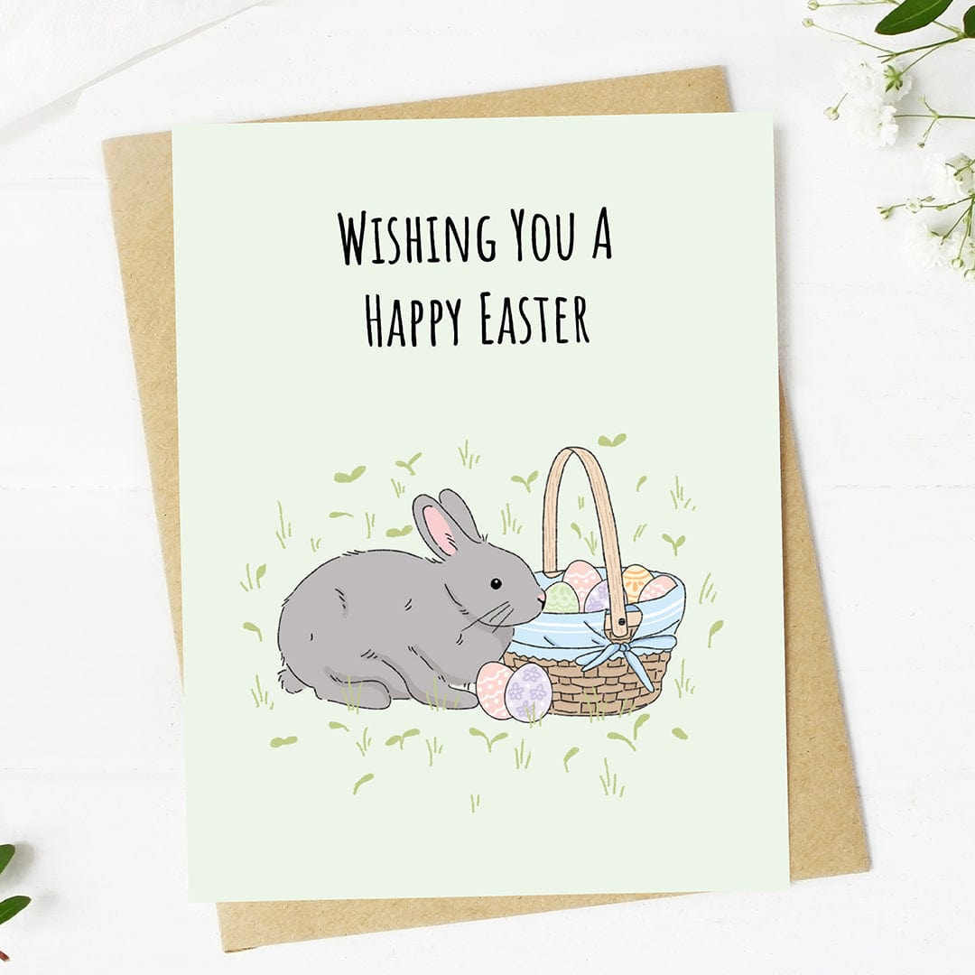  Wishing you a happy Easter Bunny & Easter Egg Card、mySite、elrpsem3k