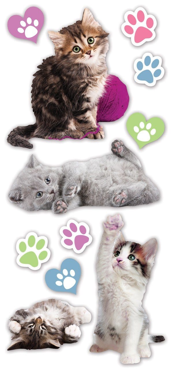  Puffy Stickers - Kittens、mySite、ghnorth