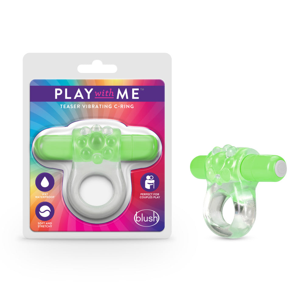 Play With Me By Blush® | Teaser: Green Vibrating Penis Ring、mySite、bottomscart