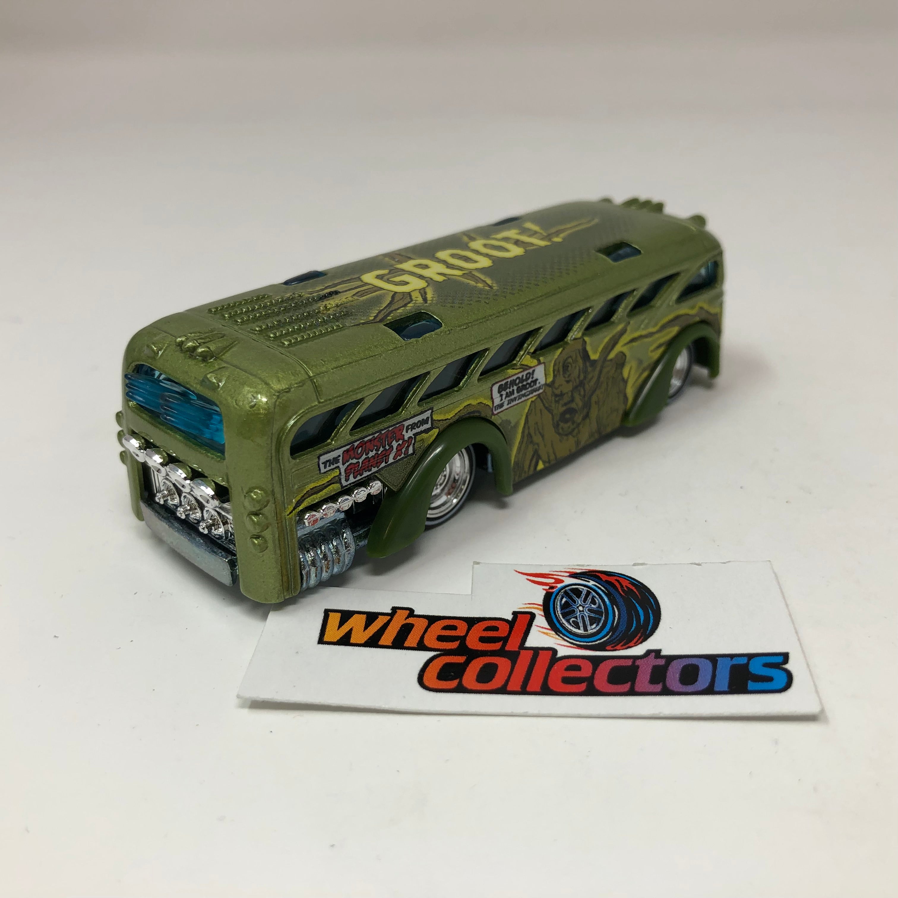 GROOT Surfin' School Bus * Green * Hot Wheels 1:64 scale Diecast Loose、mySite、hgirdovlk
