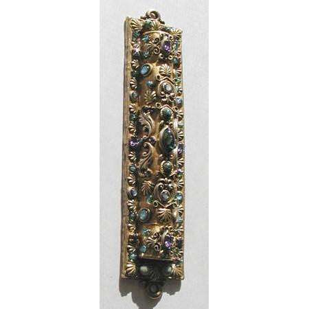 Michal Golan Abalone, African Turquoise & Tanzanite Mezuzah、mySite、topwebapps