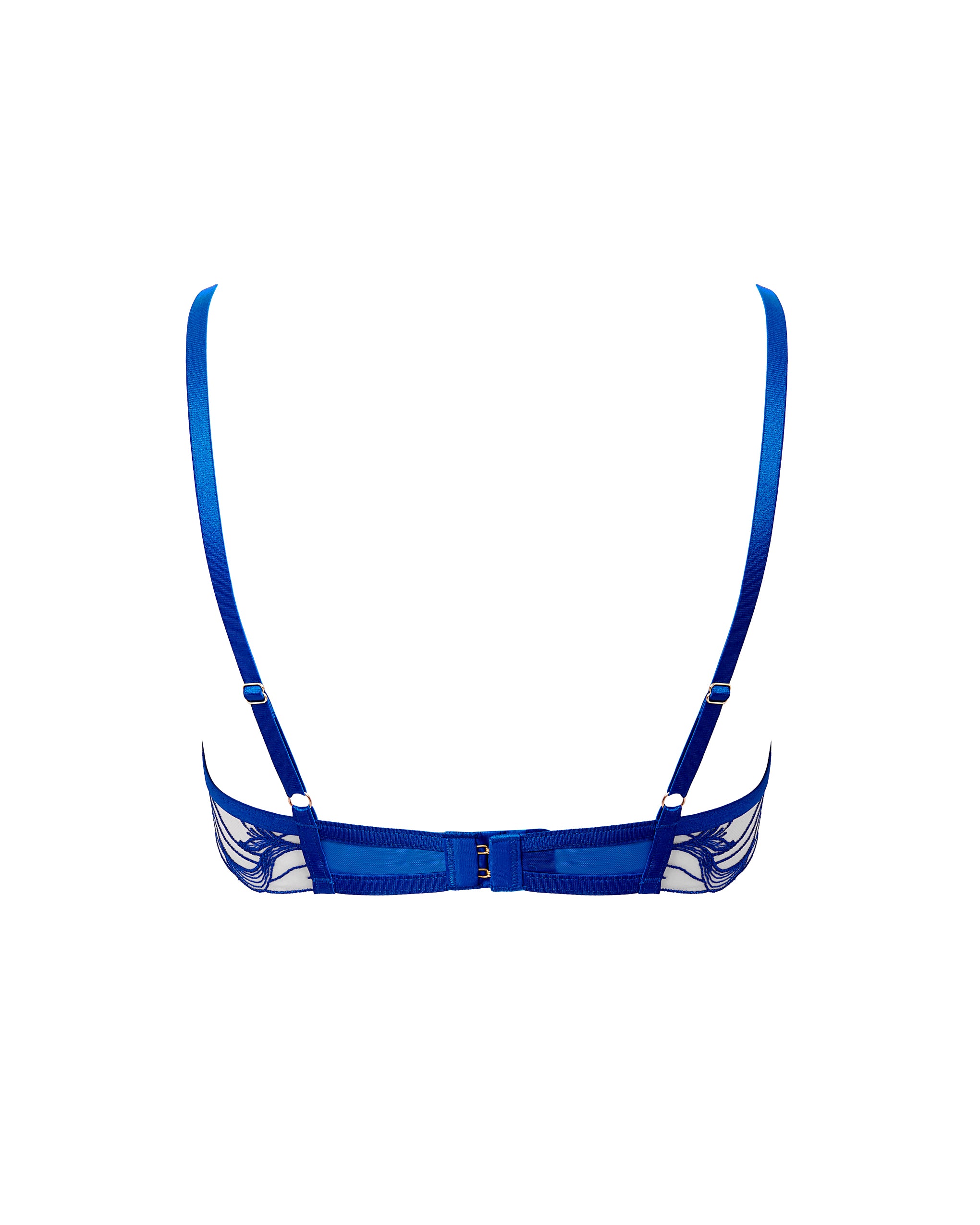 Monique Floral Embroidered Bra Blue、mySite、bengalsvssteelers