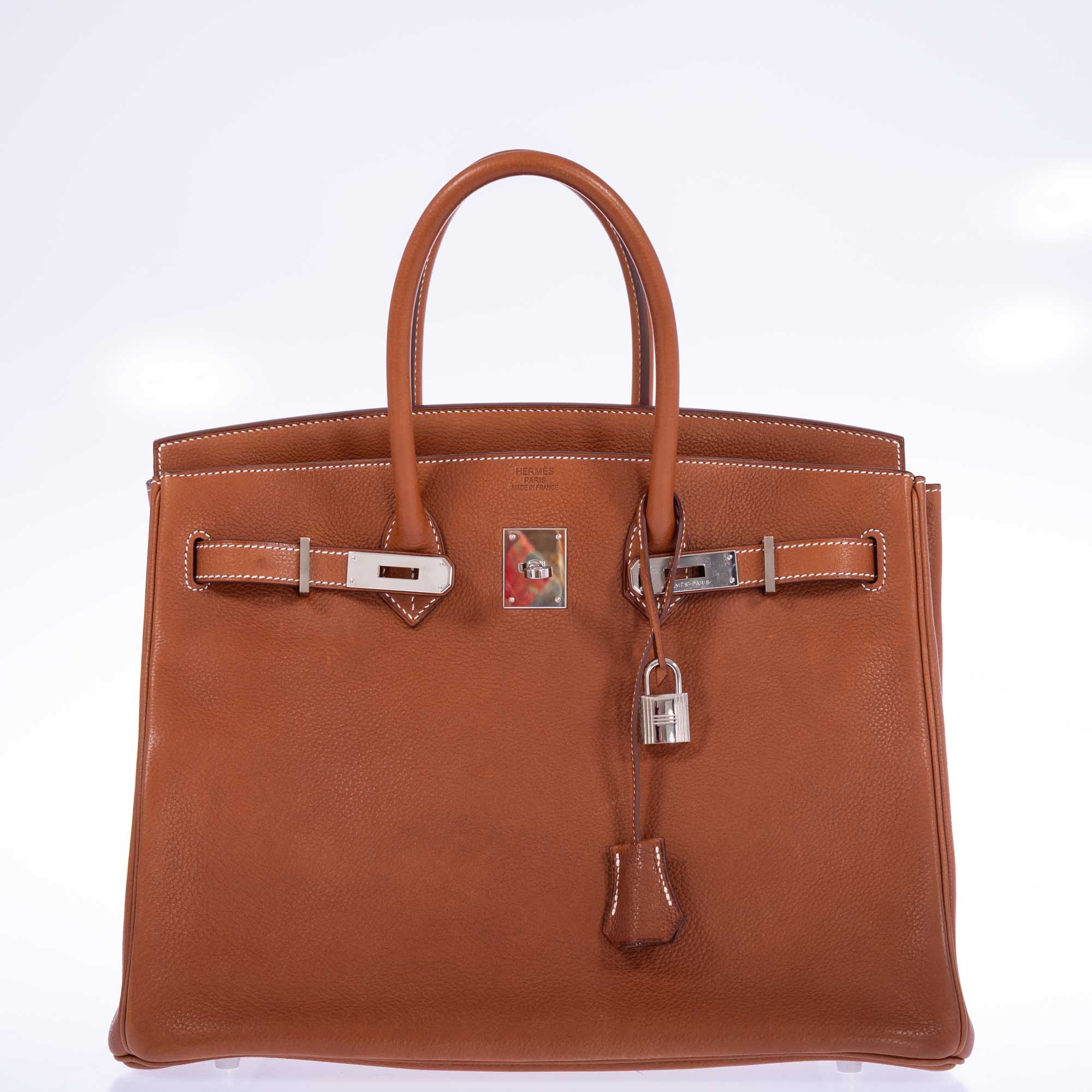 Hermès Birkin 35 Fauve Barenia Faubourg Palladium Hardware、mySite、garminoutage.com