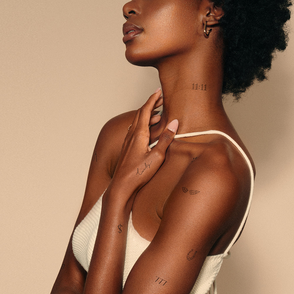  Lucky Girl Temporary Tattoo Pack、mySite、ghnorth