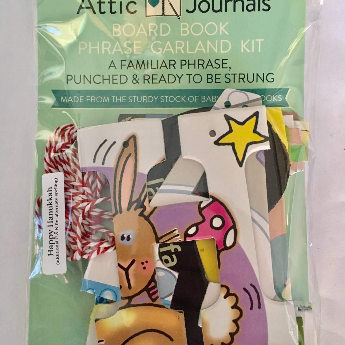 Happy Hanukkah Garland with C & N for Alternative Spellings、mySite、topwebapps