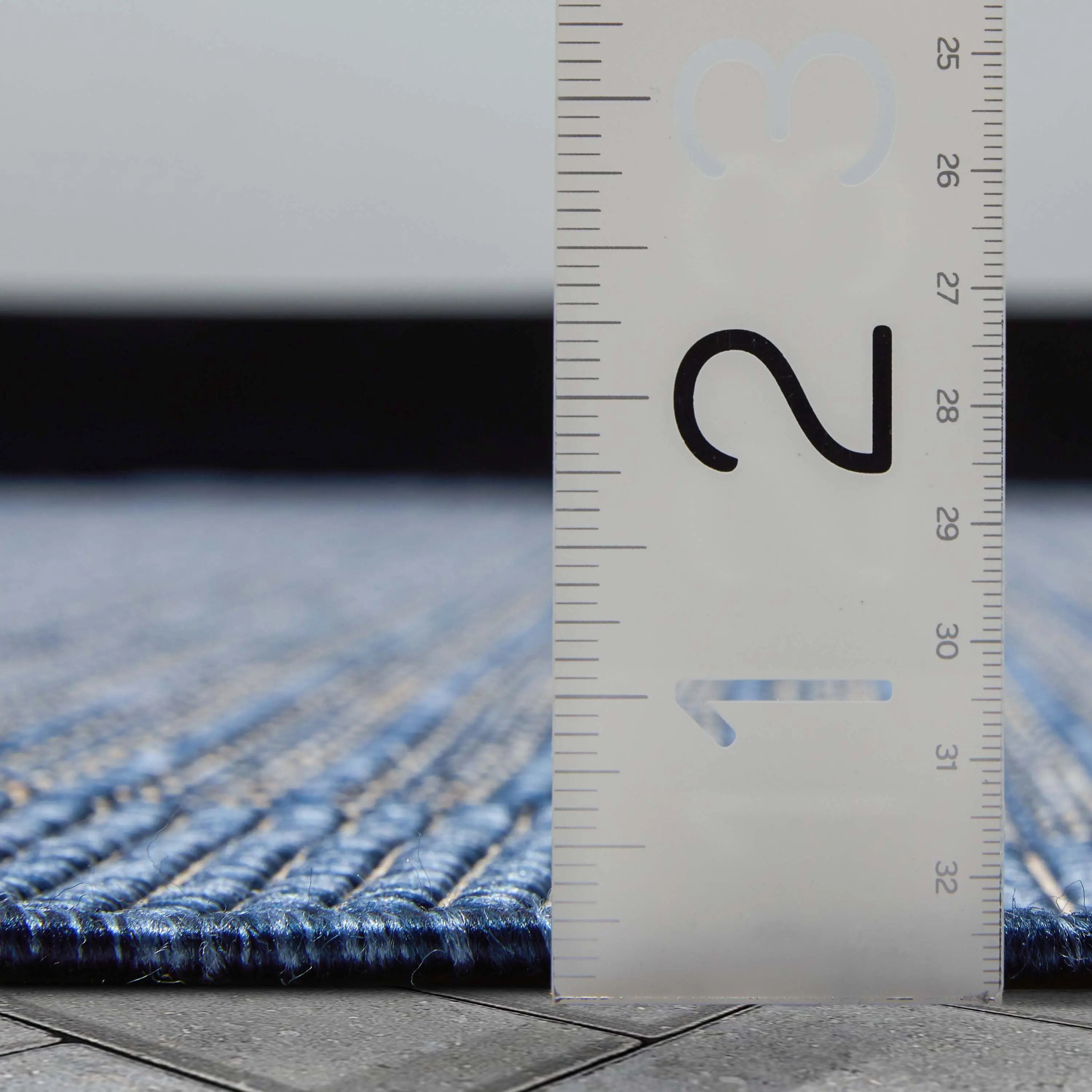 Odin Solid & Striped Border Indoor Outdoor Blue Flatweave Rug、mySite、gigharbornorthrealestate