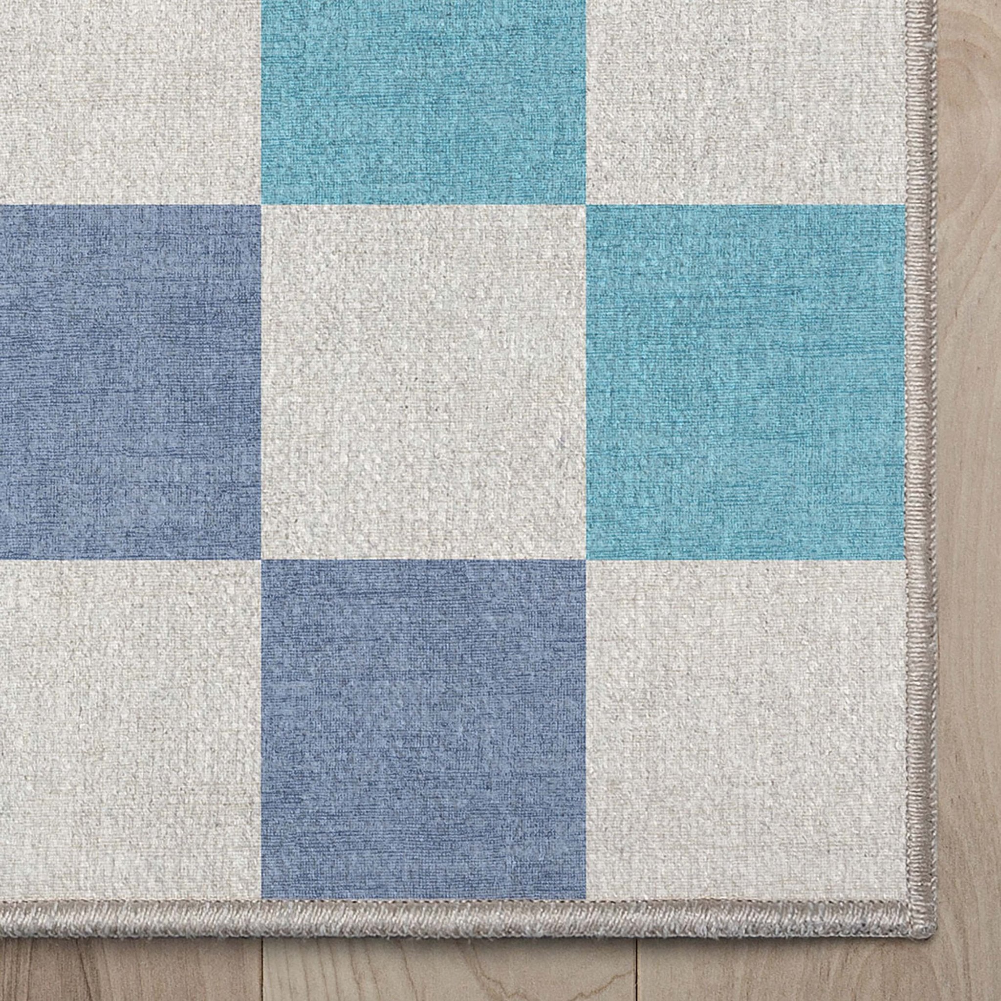 Squares Modern Geometric Boxes Flat-Weave Rug、mySite、gigharbornorthrealestate