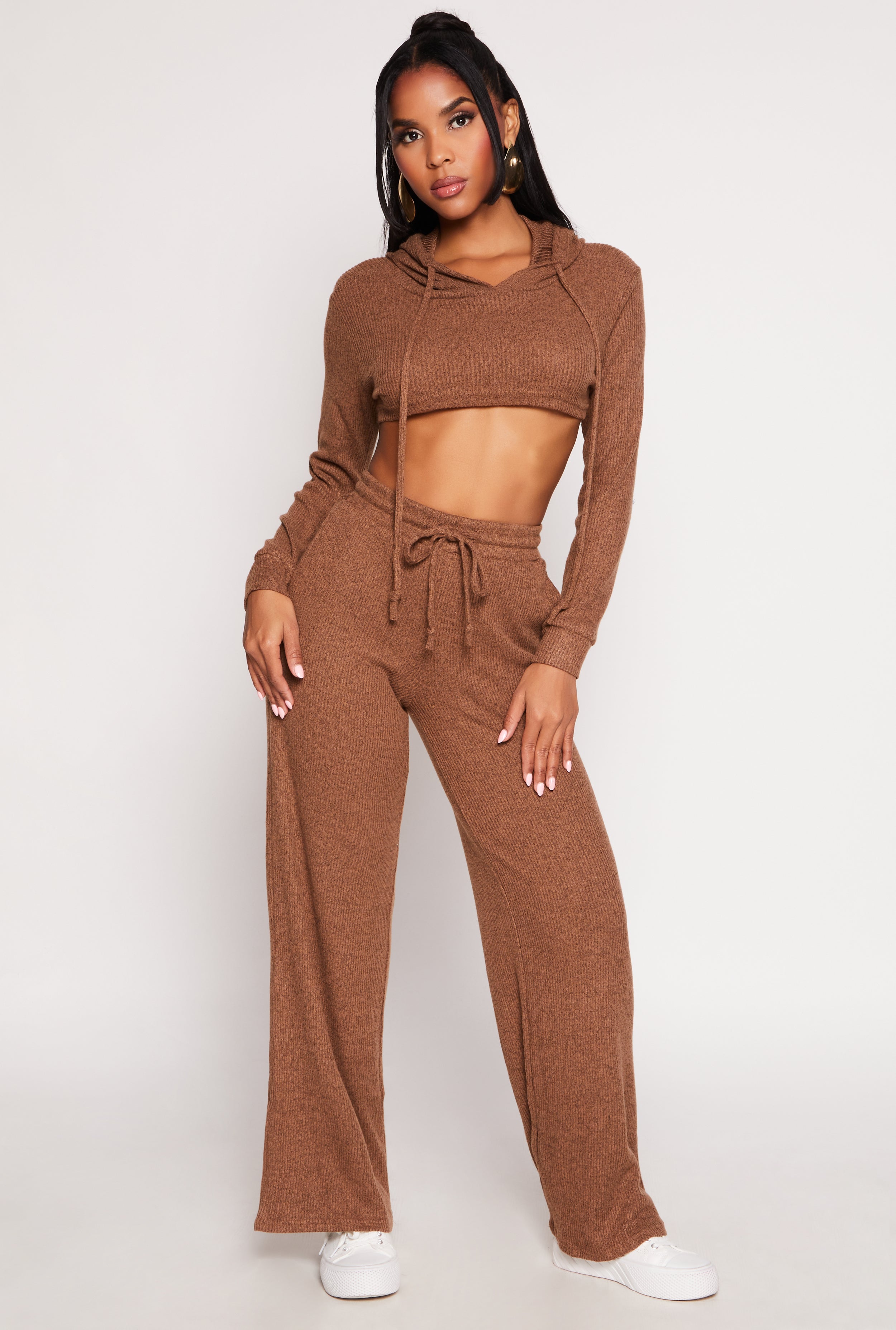 Daisy Ribbed Knit Hooded Shrug、mySite、camillekostekn