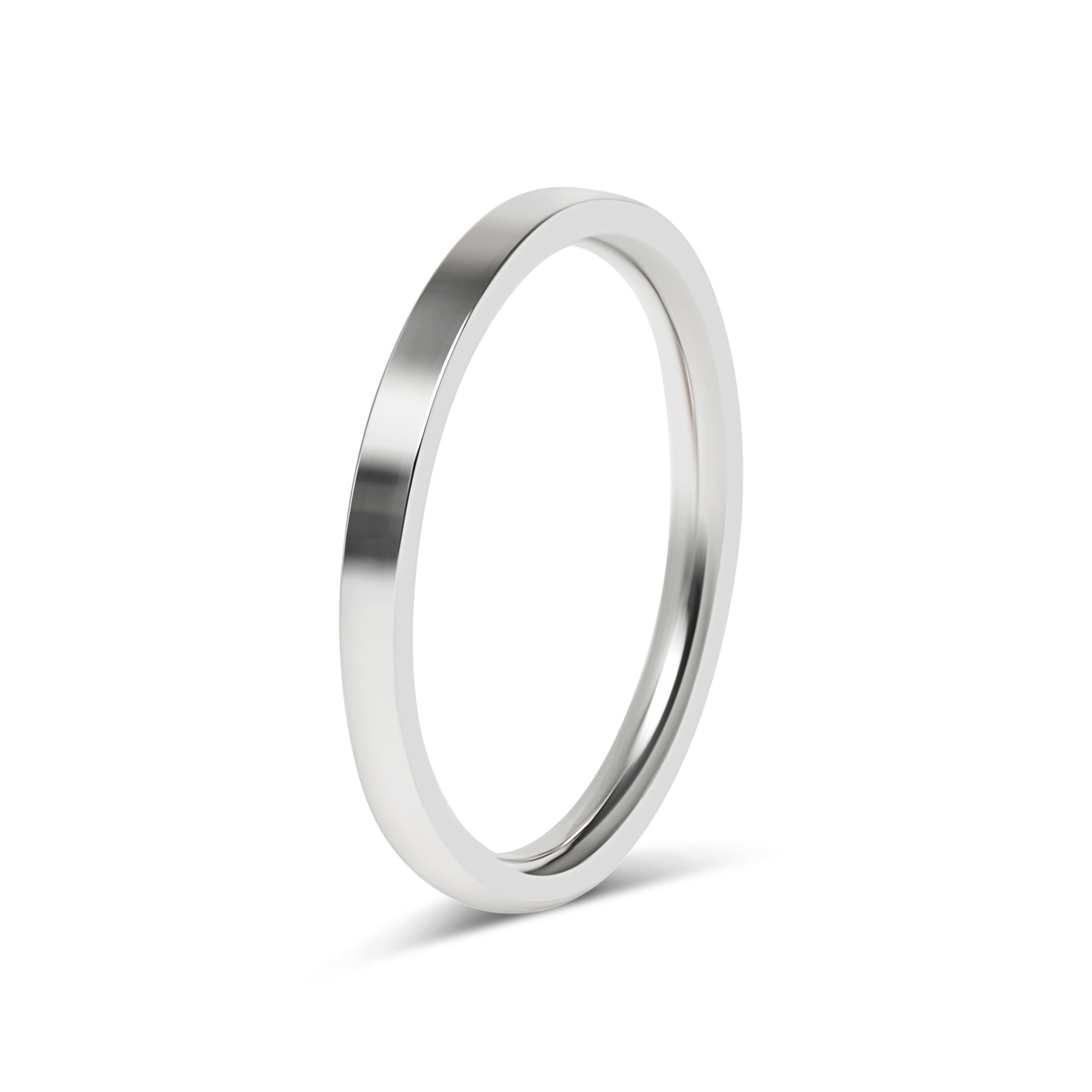 Stainless Steel Polished Flat Blank Ring / CFR7021、mySite、dreamappss