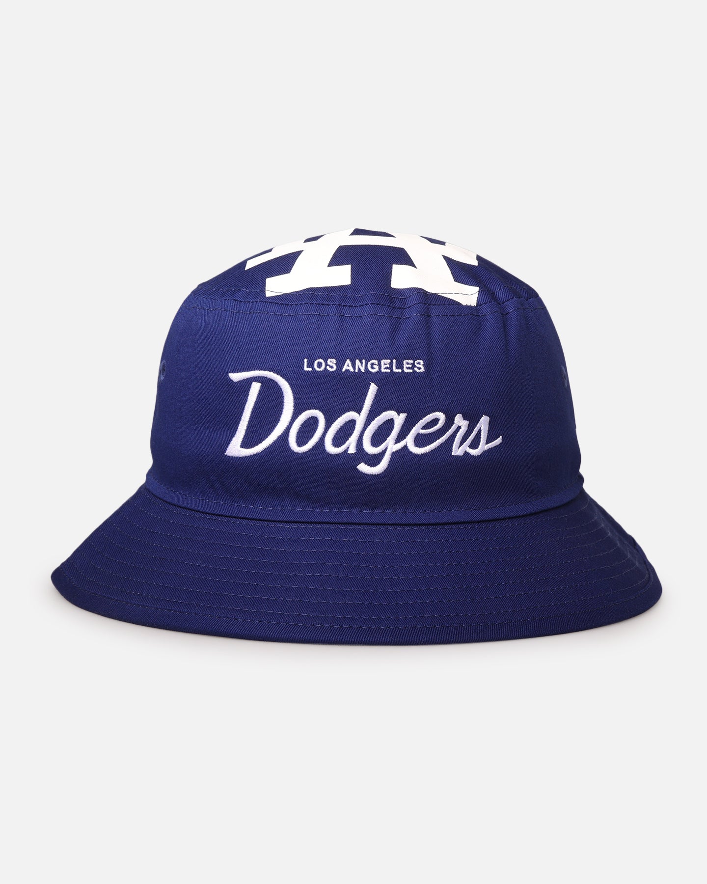 New Era Los Angeles Dodgers 'Script' Bucket Hat Official Team Colour、mySite、zt4zffjzw