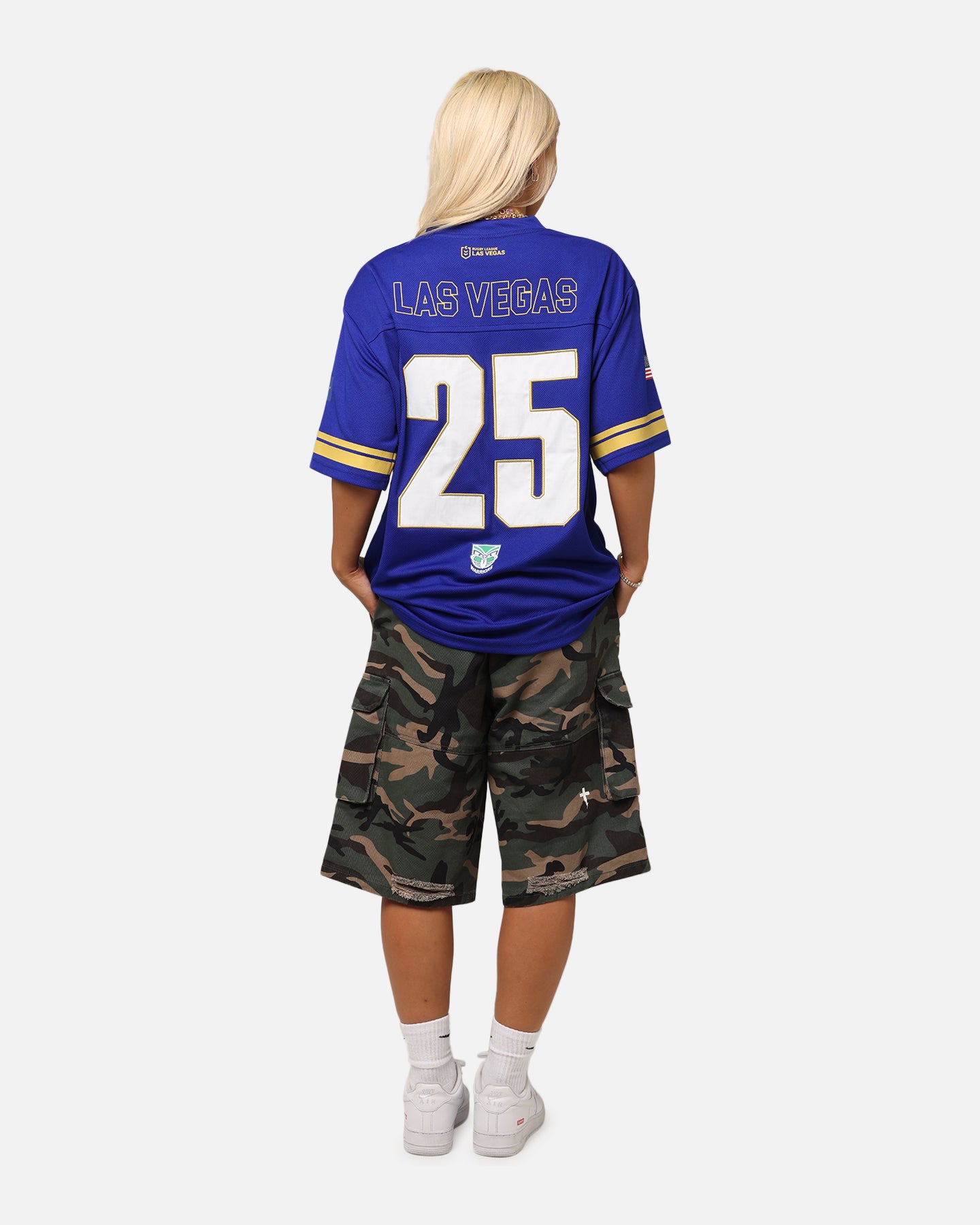 Bleacher Athletic New Zealand Warriors NRL 2025 Las Vegas Round Grid Iron T-Shirt Official Team Colour、mySite、zt4zffjzw