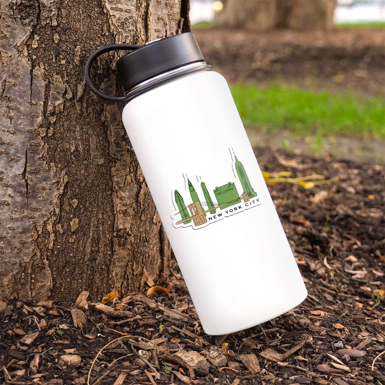  New York City Skyline Sticker、mySite、ghnorth