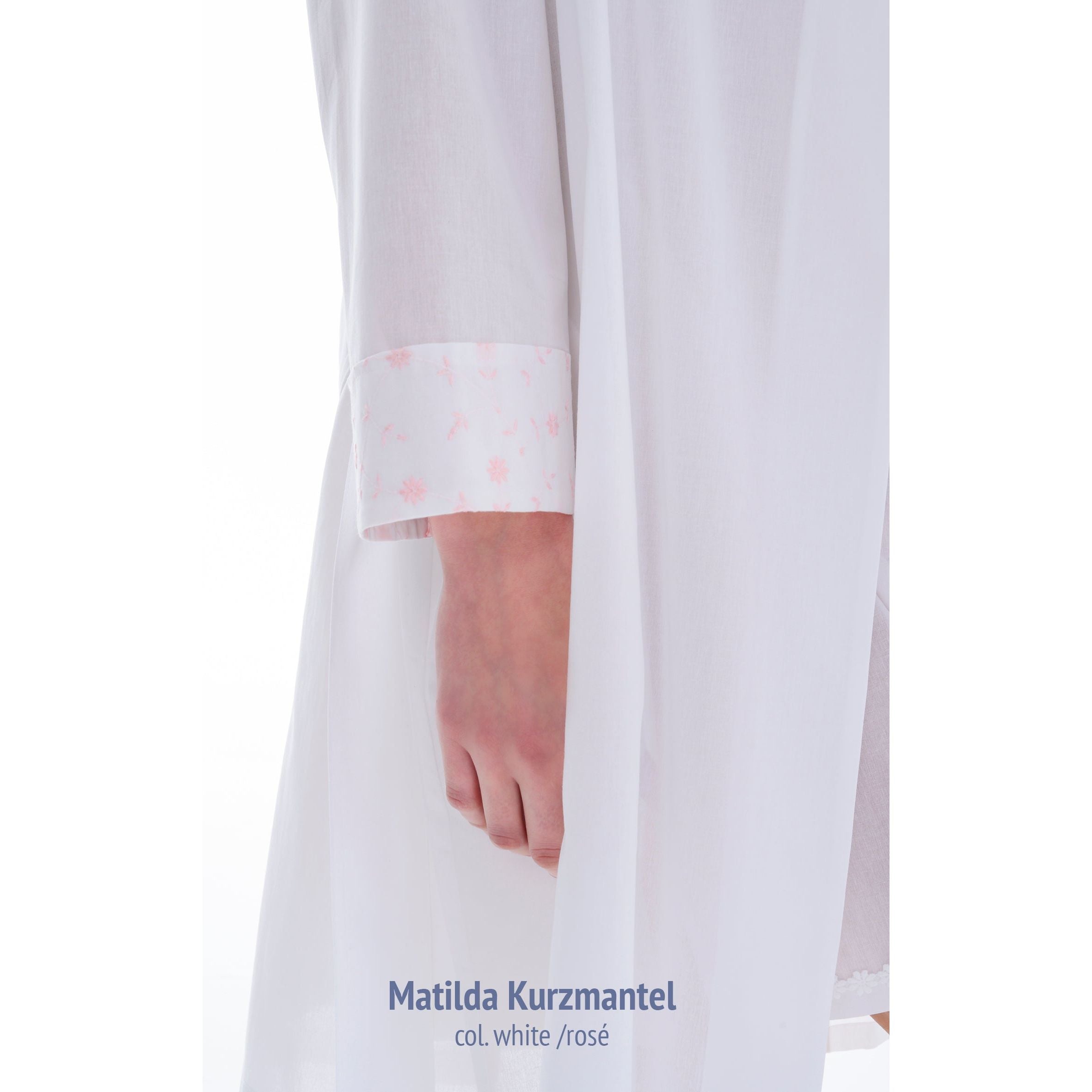  Celestine Matilda Short Robe - White & Rose、mySite、justintrudeaud