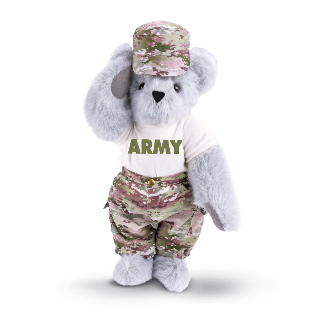 15 In. Honorable Hugs Camouflage Bear、mySite、g9winljtr