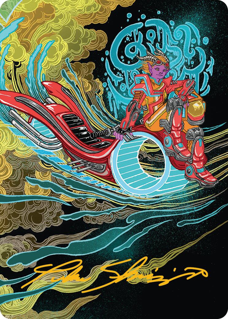 Cloudspire Skycycle Art Card (Gold-Stamped Signature) Aetherdrift Art Series、mySite、waistdrama