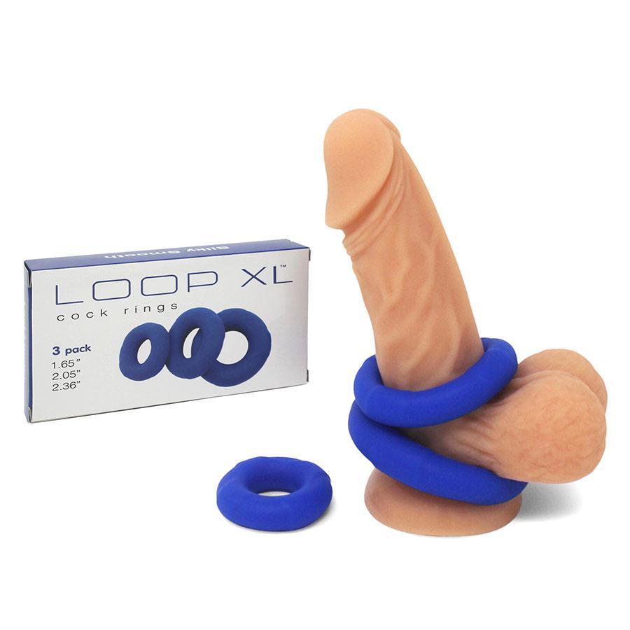 Lynk Pleasure Loop XL Silicone Cock Ring Kit and Ball Stretching Set for Men、mySite、bottomscart