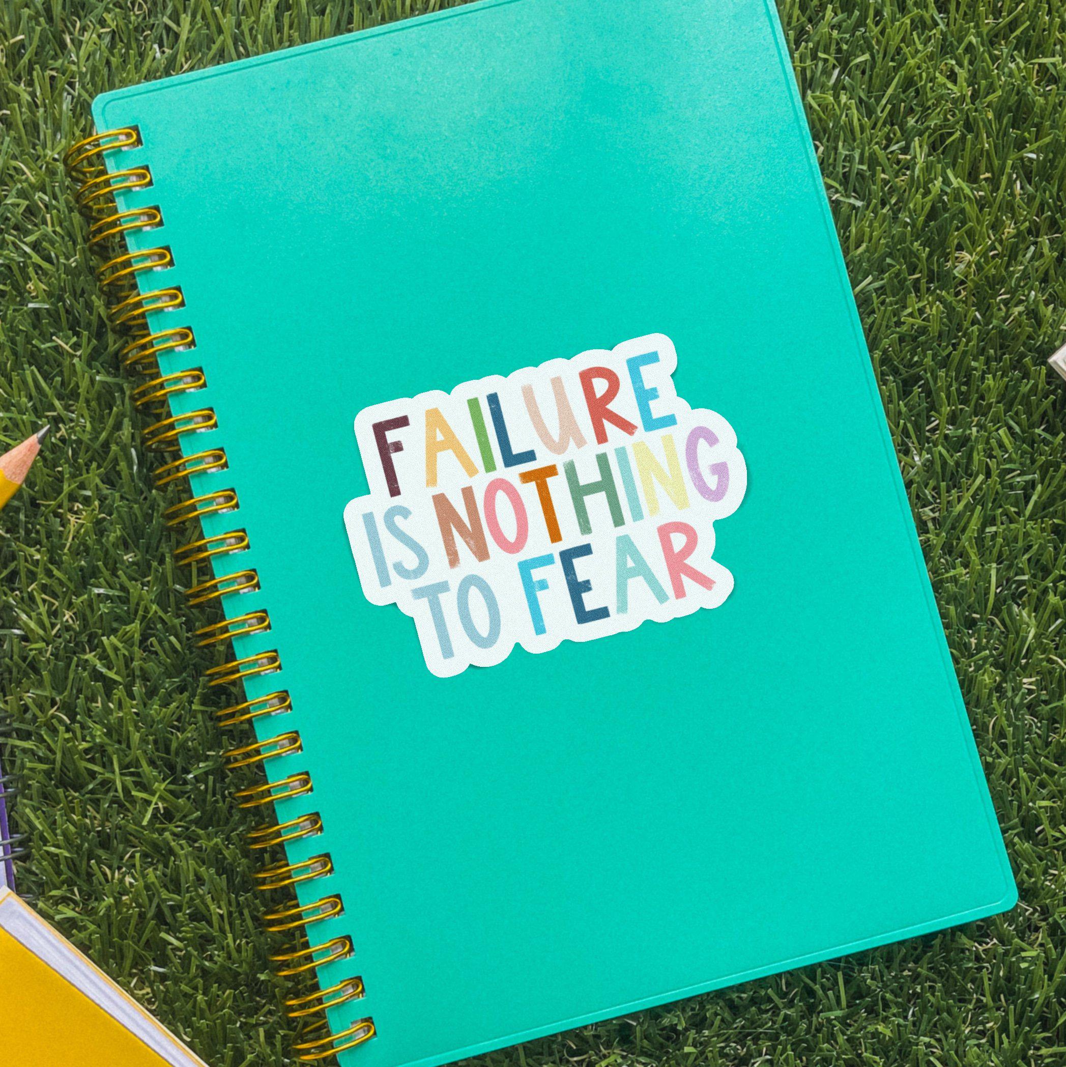  Failure Is Nothing to Fear Positivity Lettering Sticker、mySite、elrpsem3k