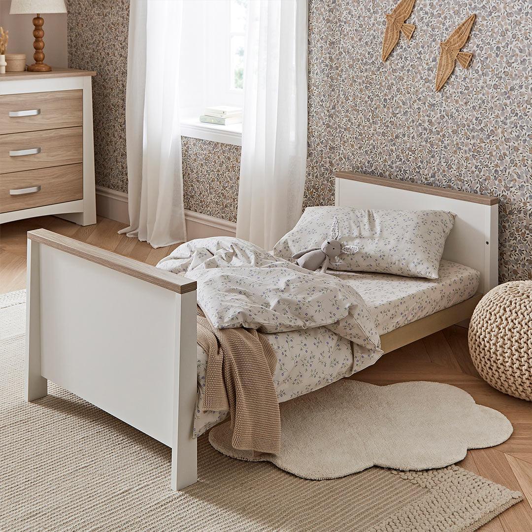  CuddleCo Ada Cot Bed - White/Ash、mySite、merchandisen