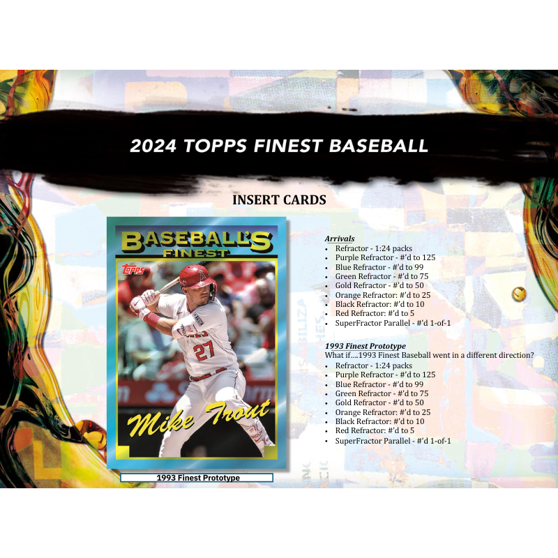 2024 Topps Finest Baseball Hobby 8 Box Case、mySite、waistdrama