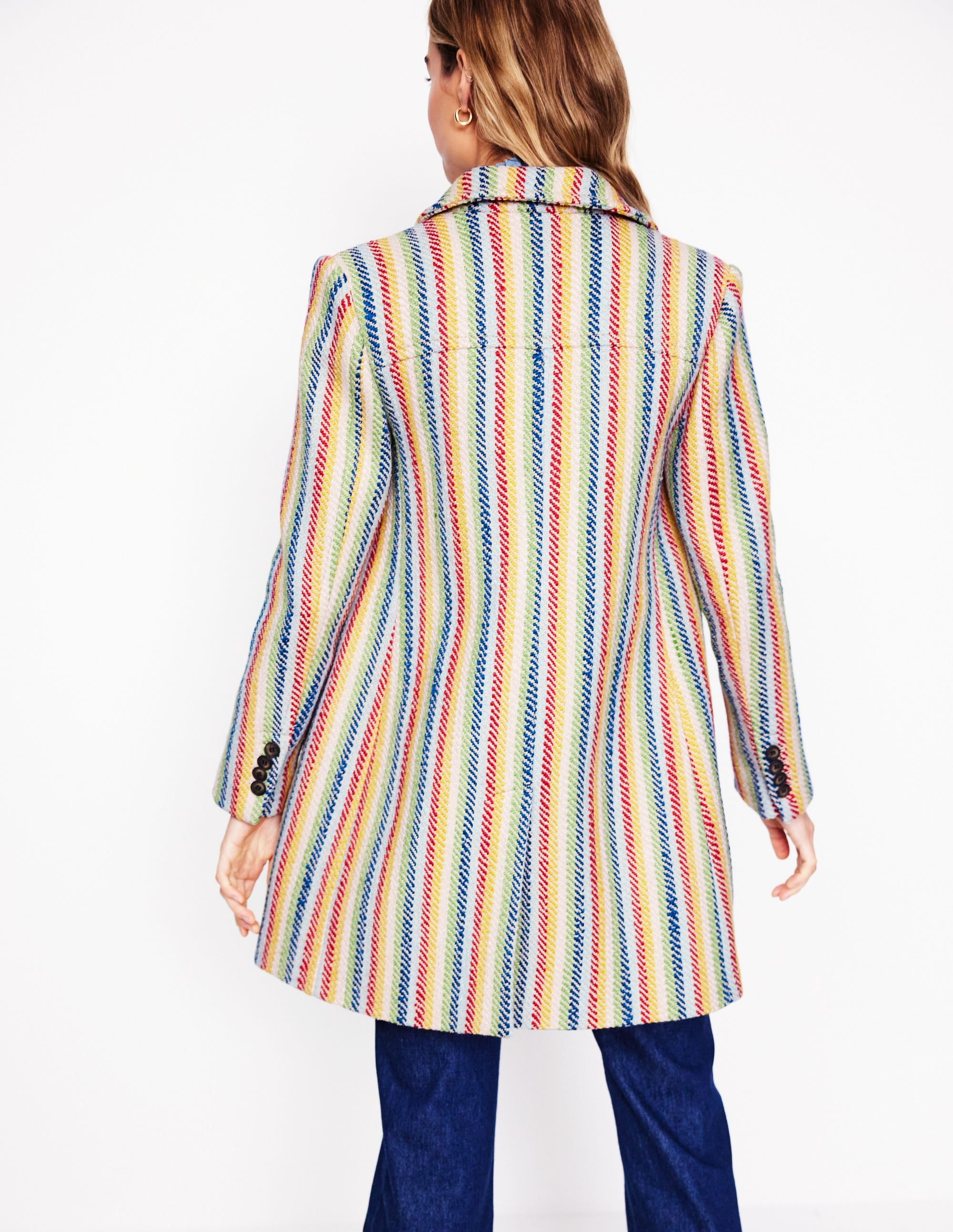  Lincoln Stripe Coat-Rainbow Twill Stripe、mySite、ashleygrahame