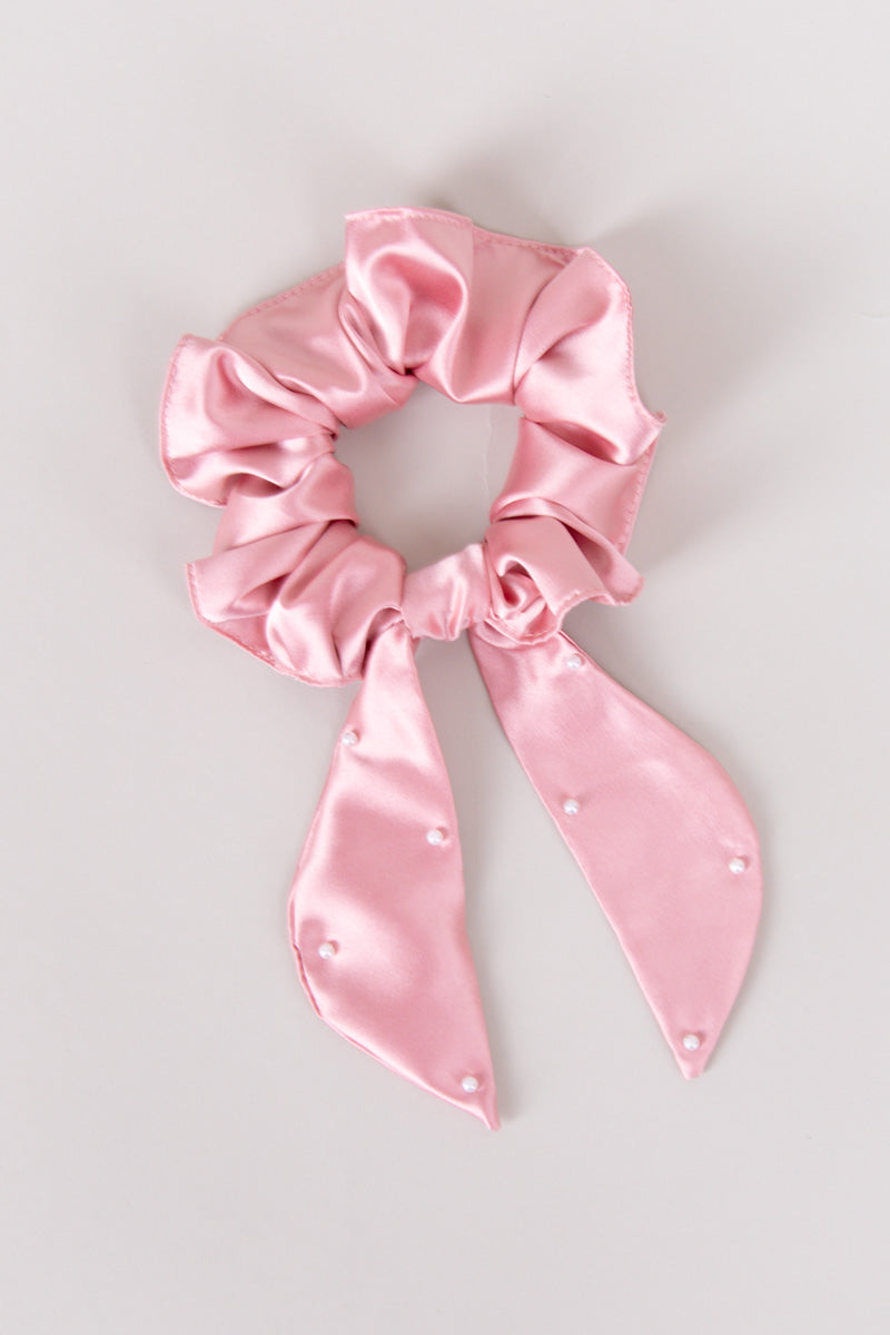 Satin Elegance Bow Scrunchie、mySite、hinf8tx79