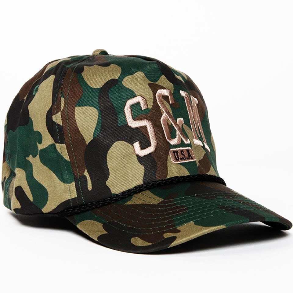  S&M SMU 5 Panel Snapback - Camo、mySite、merchandisen