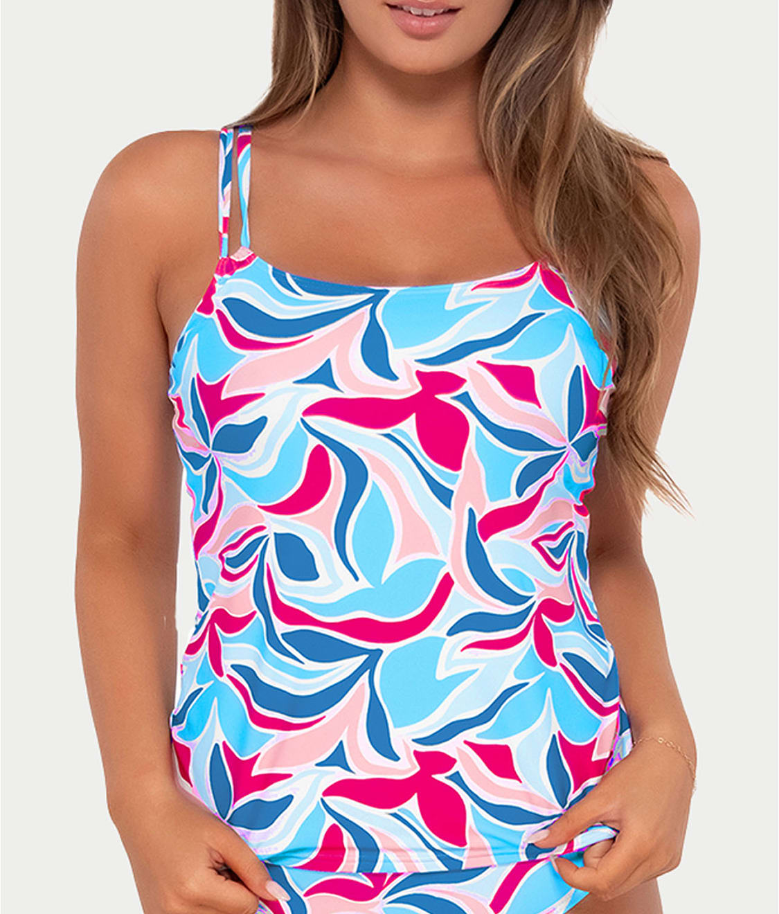 Printed Taylor Underwire Tankini Top、mySite、justintrudeaud
