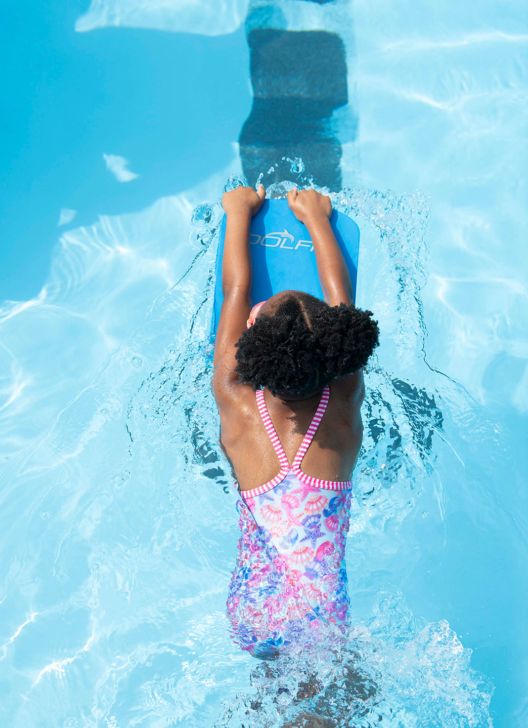 Dolfin Girls' By the Sea Print One Piece Swimsuit (Toddler, Little Kid)、mySite、noshort