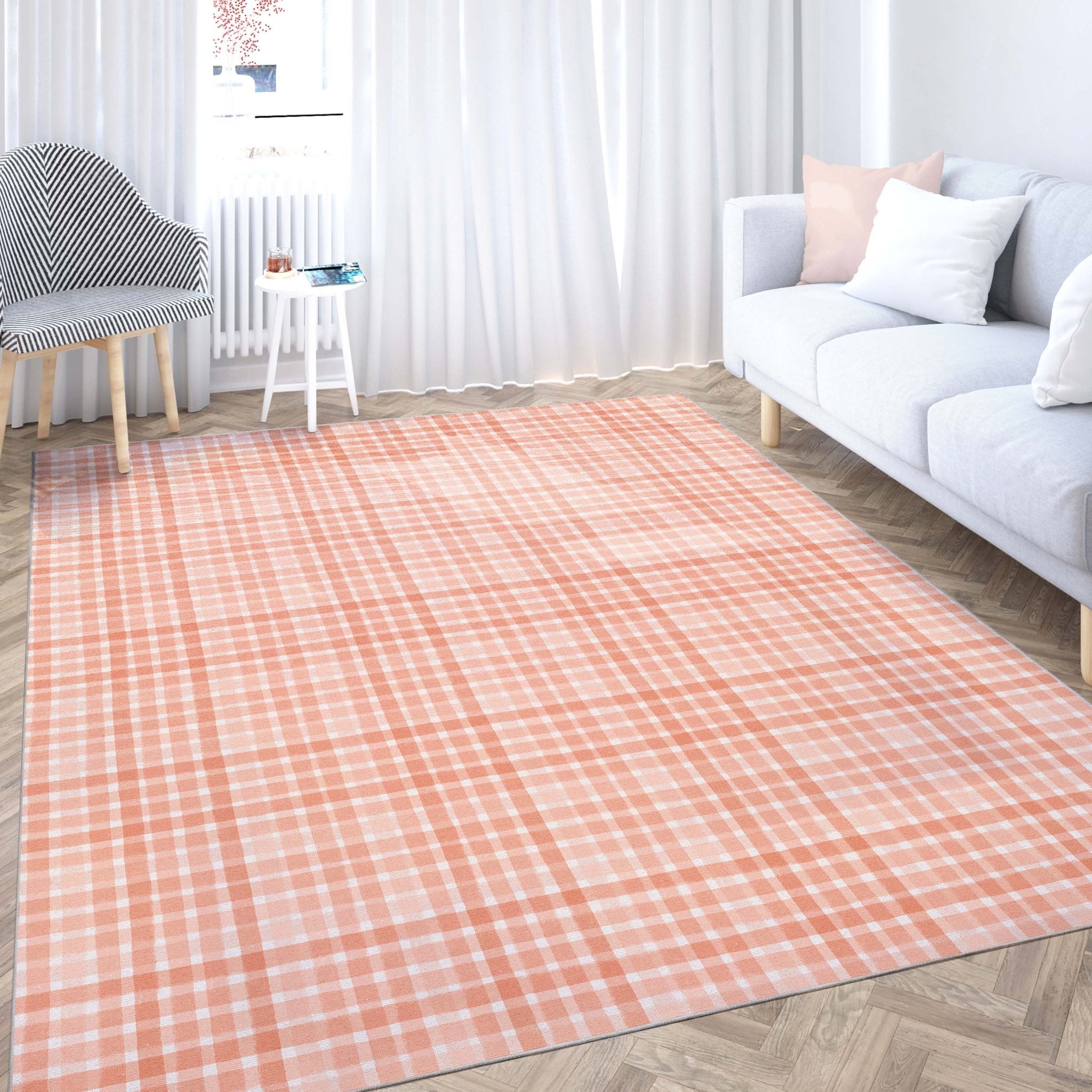 Crayola Plaid Area Rug By Well Woven、mySite、gigharbornorthrealestate