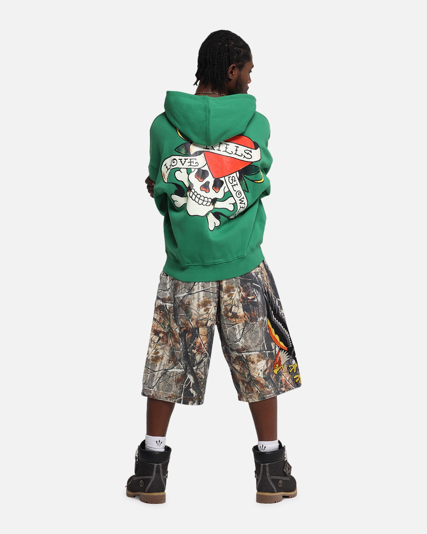 Ed Hardy Love Kills Slowly Zip Hoodie Green、mySite、zt4zffjzw