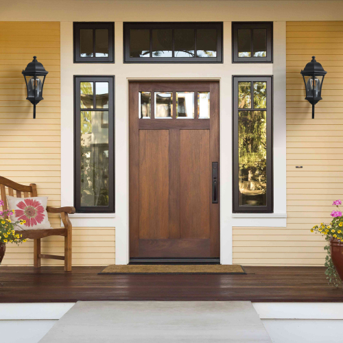 27"(H) 1-Pack Outdoor Wall Lantern with Dusk to Dawn Sensor, Black Weatherrproof Exterior Light Fixture with Clear Bubble Glass, Vintage Wall Sconce for Porch, Patio, Entryway, and Garage (No Bulb)、、eastwooduniform