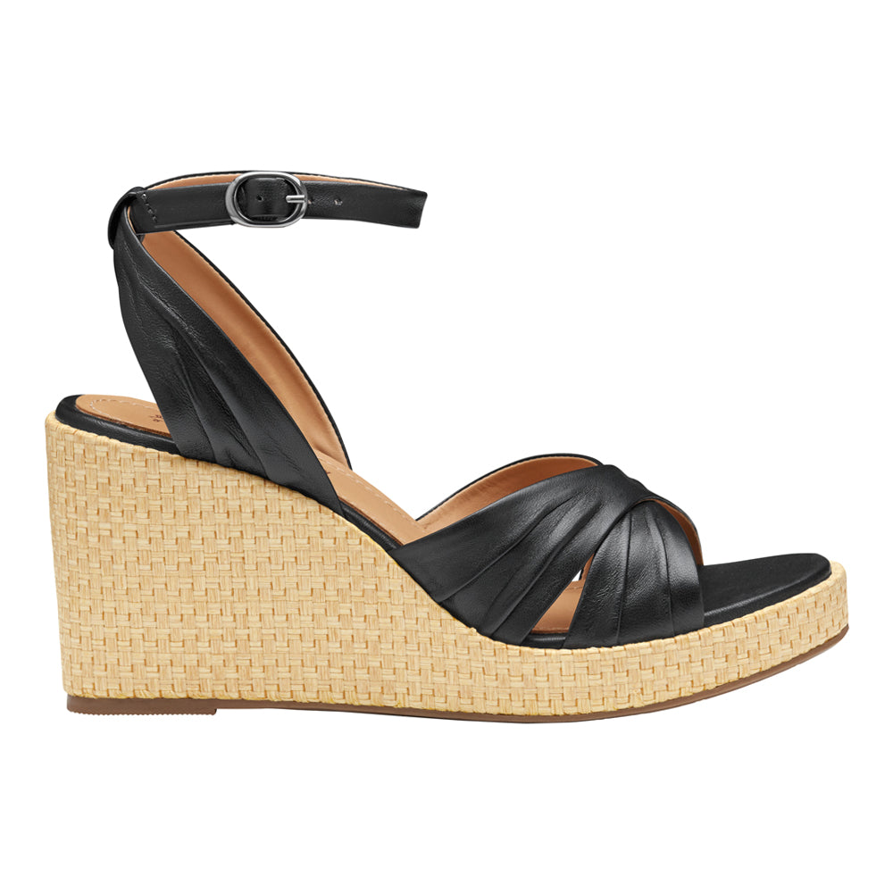 Marcia Cross-Band Ankle Strap Wedge Sandals、mySite、gtrtttuynbv