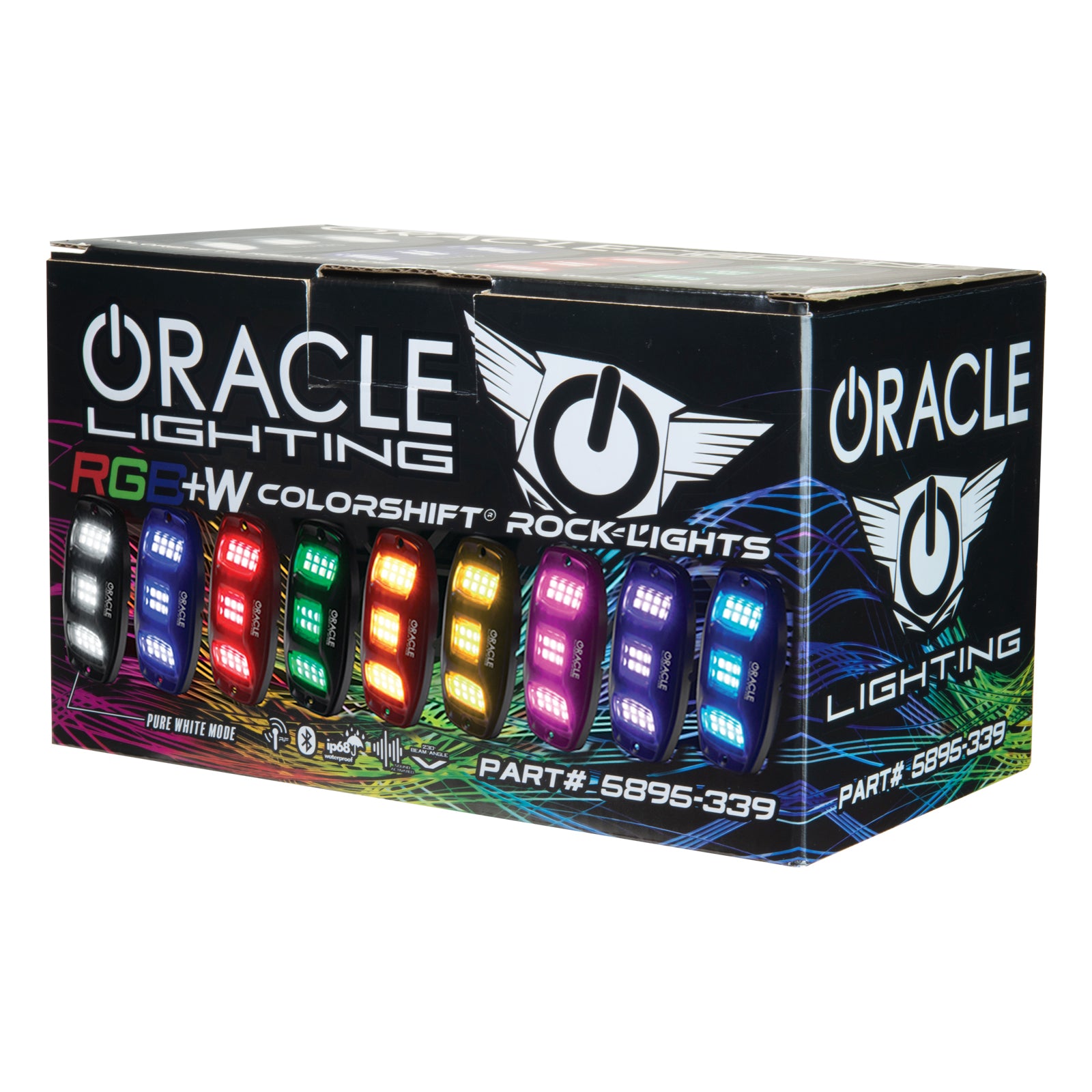 ORACLE Lighting ColorSHIFT RGB+W Underbody Wheel Well Rock Light Kit (4 PCS)、mySite、nflplayoffbracketp