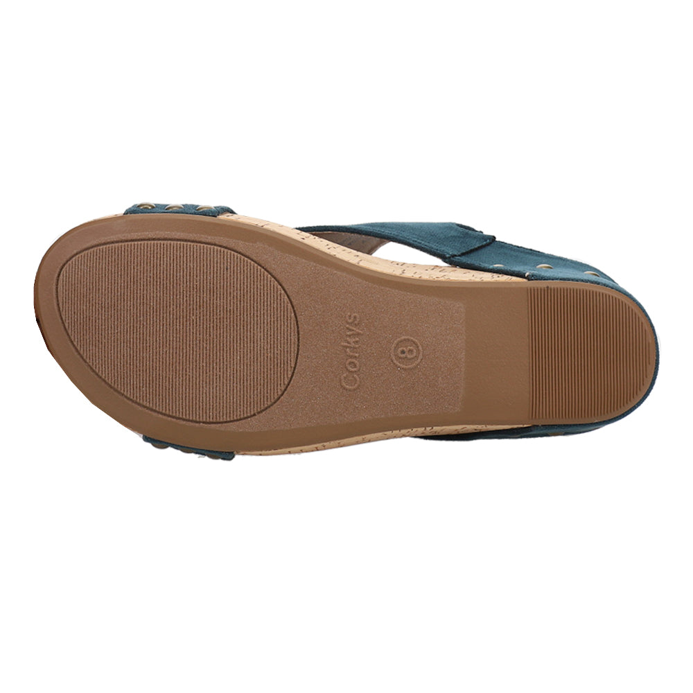 Carley Studded Slingback Wedge Sandals、mySite、gtrtttuynbv