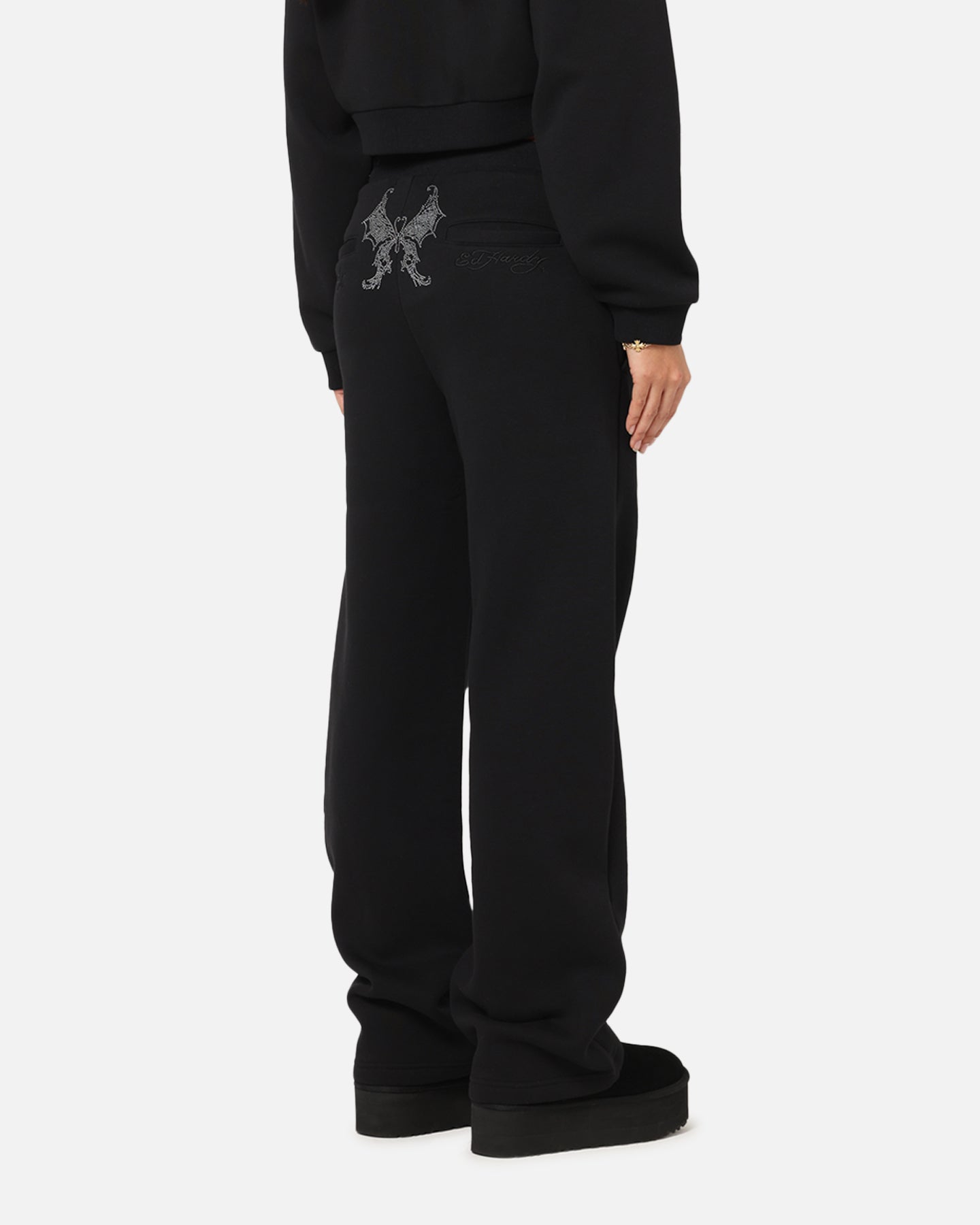 Ed Hardy Women's Butterfly Effect Trackpants Black、mySite、zt4zffjzw