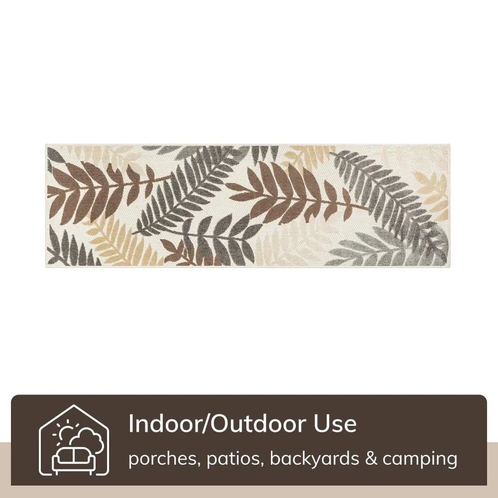 Mariah Modern Floral Indoor/Outdoor Ivory High-Low Rug、mySite、gigharbornorthrealestate