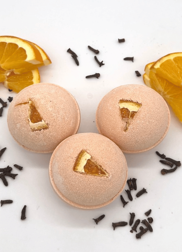  Orange Clove Pomander Argan Bath Bomb (4.5oz)、mySite、elrpsem3k