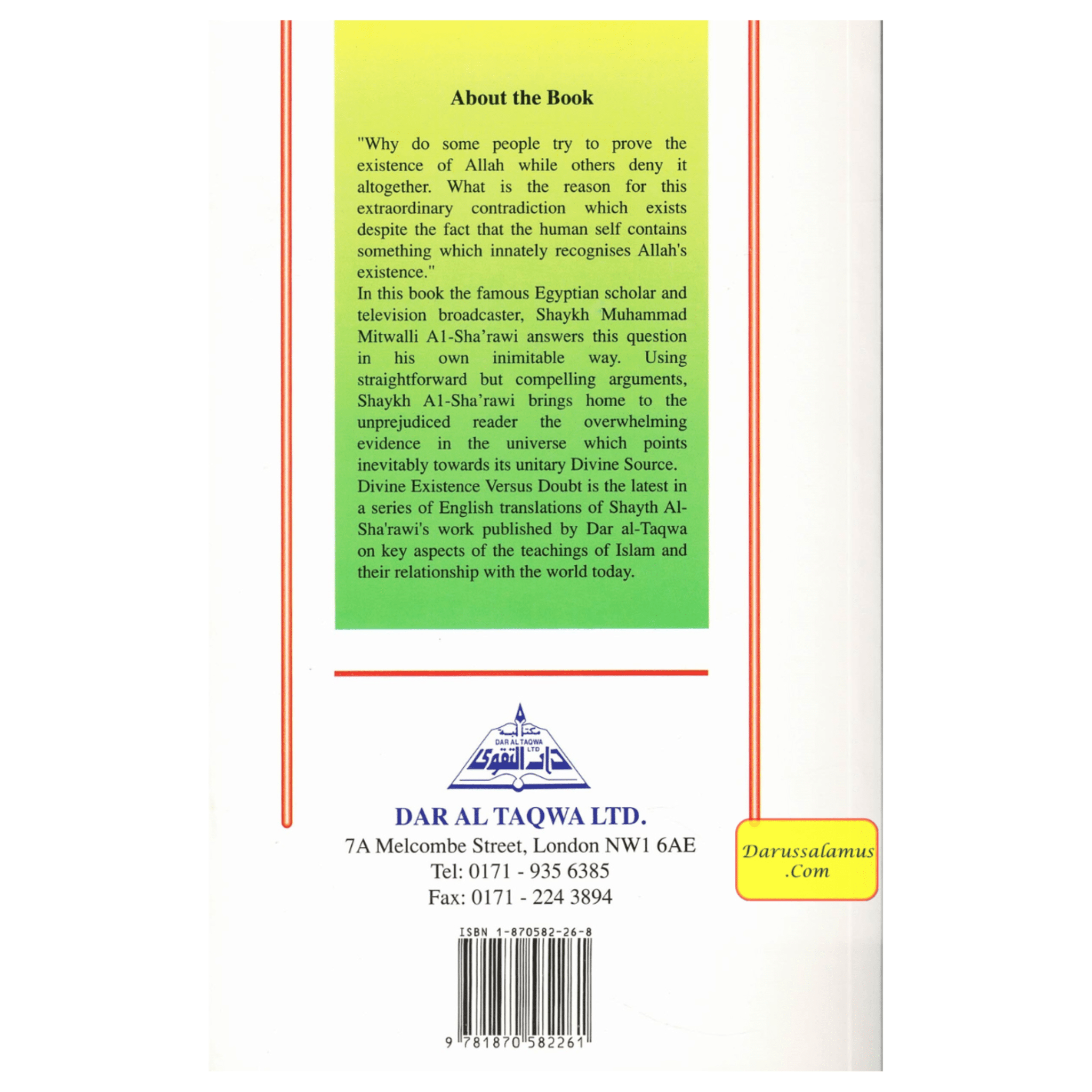 Divine Existence (Versus Doubt) By Shaykh Muhammad M. Al-Sha'rawi、mySite、topwebapps